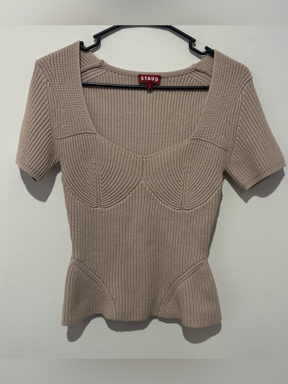 STAUD Size Small Tan Top